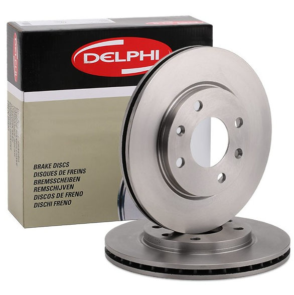 Peugeot 206 Ön Fren Diski 1.4 HDI 2001-2009 247mm 2 Adet DELPHİ