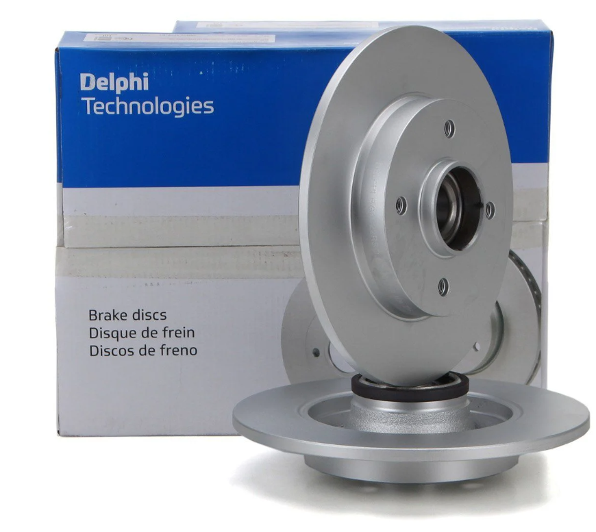 Citroen C4 Arka Fren Diski 1.4 Benzinli 2004-2010 249mm Rulmansız 2 Adet DELPHİ