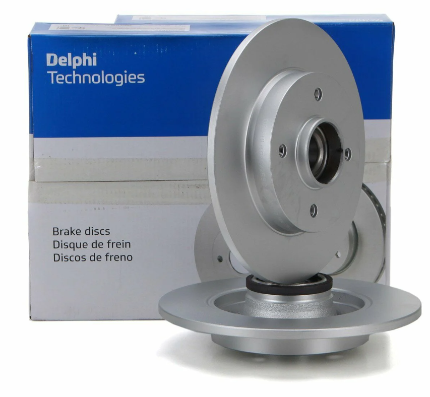 Citroen C3 Picasso Arka Fren Diski 1.6 HDİ 2009-2012 Rulmanlı 249mm 2 Adet DELPHİ