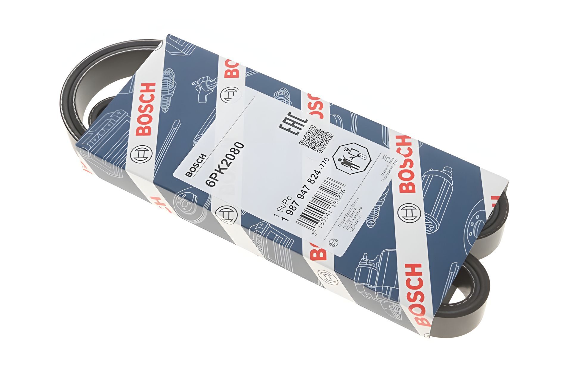 Bmw 5 Serisi E60 V Kayışı 520d M47 2003-2010 6PK2080 BOSCH