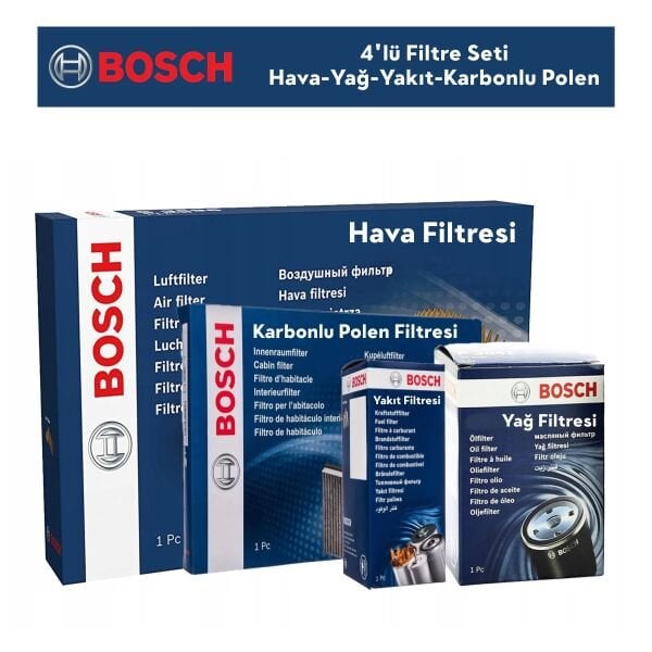Citroen Berlingo 1.6 HDİ Filtre Bakım Seti 4'Lü 2006-2009 BOSCH BH115103K