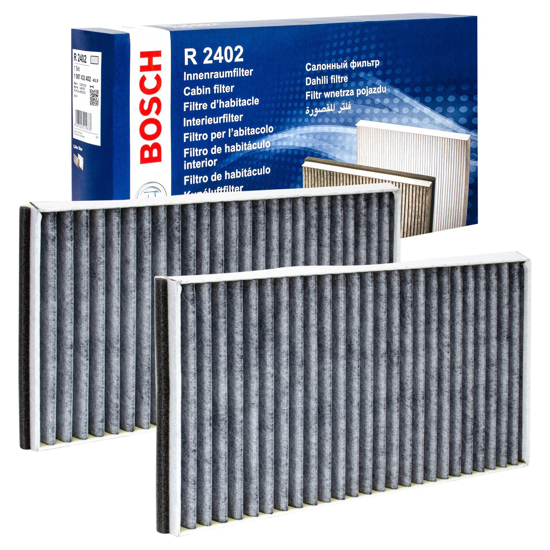 Bmw 6 Serisi E63 Polen Filtresi Çiftli Karbonlu 2003-2010 BOSCH 64319171858