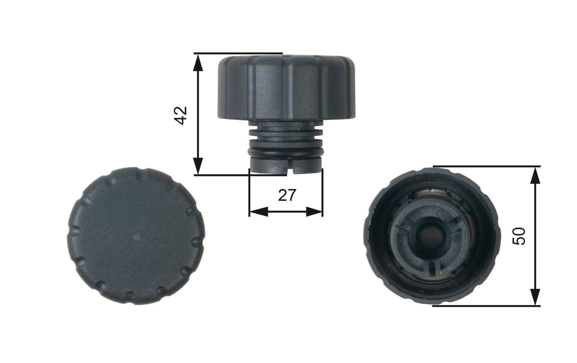 Mercedes B Serisi W245 Yedek Su Depo Kapağı 2005-2012 GATES 1685010115